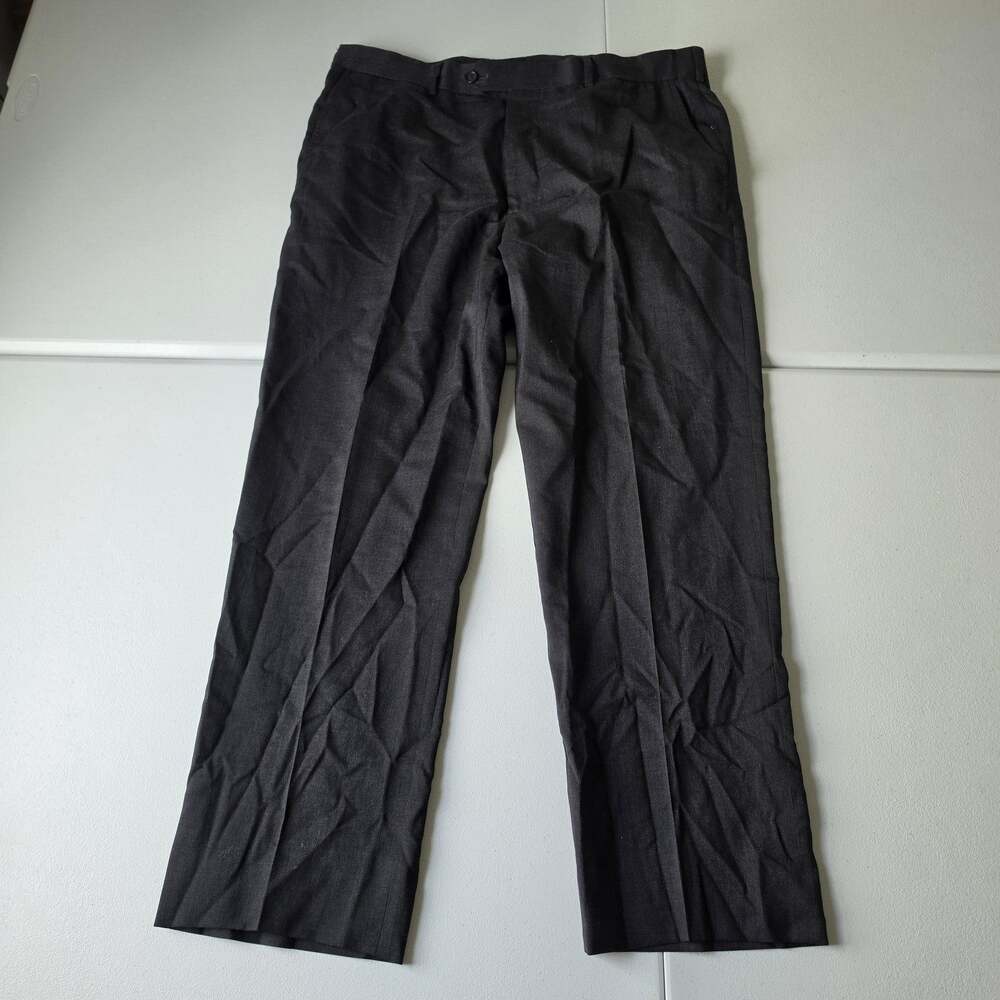 Brooks Brothers Pants Mens 44x29 Gray 1818 Madison Wool Dress Pleated Classic